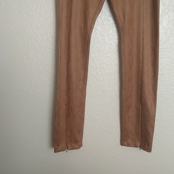 good american snake front zip bottom zip skinny stretchy pants sz Xl - Picture 4 of 9